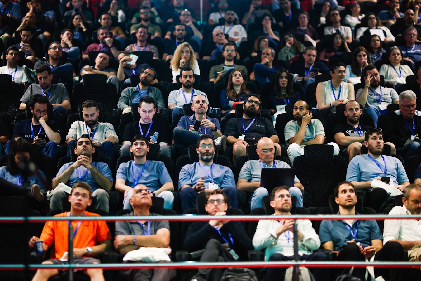 Audience watching a talk at Data TLV